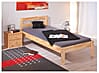 Bett Einzelbett JANA Kiefer Massivholz 90 x 200 cm natur lackiert