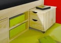 Funktionsbett Jugendbett Claas 140 x 200 Kiefer massiv natur lackiert