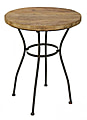Tisch Beistelltisch ASSISI 45cm mit Ulme Altholz-Platte antik