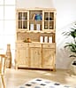 Buffet Vitrine TOSCANA Kiefer Massivholz Küchenbuffet natur lackiert