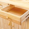 Buffet Vitrine TOSCANA Kiefer Massivholz Küchenbuffet natur lackiert