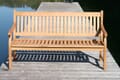Gartenbank Hemingway | 3-Sitzer mit Armlehnen | Eukalyptus-Holz