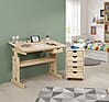 Kinderschreibtisch-Set Julia, Kiefer massiv, mit Rollcontainer Kinderschreibtisch-Set Julia, Kiefer massiv, mit Rollcontainer