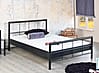 Metallbett RUBY 1008 Einzelbett 90 x 200 Schwarz lackiert 