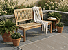 Stabile Gartenbank Kingsbury in Premium Teak ohne Armlehne 120 cm