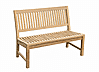 Stabile Gartenbank Kingsbury in Premium Teak ohne Armlehne 120 cm