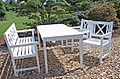 Tisch Gartentisch Malmö 165 x 80 cm Akazie weiß
