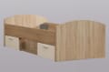 Jugendbett Winnie 90 x 200 cm mit 2 Schubladen - Sonoma Eiche / Weiss