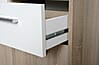 Kommode EBOLI 3 Türen 2 Schubladen Sonoma Eiche / Weiss beschichtet