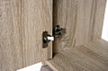 Kommode EBOLI 3 Türen 2 Schubladen Sonoma Eiche / Weiß beschichtet
