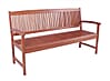 Gartenbank 3-sitzig mit Armlehne aus 100% FSC Eukalyptus geölt