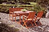 Gartentisch Oval ausziehbar 150x90 aus 70% FSC Eukalyptus Grandis Mix