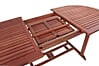 Gartentisch Oval ausziehbar 150x90 aus 70% FSC Eukalyptus Grandis Mix