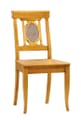 Stuhl Verona Esszimmerstuhl mit Ziergitter, Fichte Massivholz lackiert