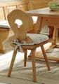 Stuhl Bozen Esszimmerstuhl im Landhausstil, Fichte Massivholz lackiert