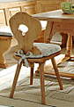 Stuhl Bozen Esszimmerstuhl im Landhausstil, Fichte Massivholz lackiert