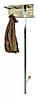 Garderobe Wandgarderobe Paula 2 Eiche Hell und Edelstahloptik