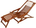 VIP Lounger Deckchair Liegestuhl aus 100% FSC Eukalyptus
