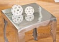 2-Satz-Tisch Beistelltisch SOLTA 2er-Set aus Aluminium, poliert