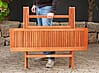 Gartentisch ORLANDO klappbar | 120x70 cm | FSC® Eukalyptus Holz