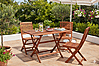 Gartentisch ORLANDO klappbar | 120x70 cm | FSC® Eukalyptus Holz