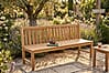 Stabile Holz Gartenbank Picadelly 180 cm ohne Armlehne aus Teak