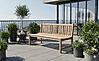 Stabile Holz Gartenbank Picadelly 180 cm ohne Armlehne aus Teak