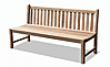 Stabile Holz Gartenbank Picadelly 180 cm ohne Armlehne aus Teak