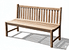 Stabile Bank Gartenbank Picadelly 150 cm in Premium Teak ohne Armlehne
