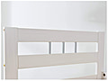 Bett FANA Einzelbett Futonbett 90x200, Kiefer massiv, Weiß lackiert