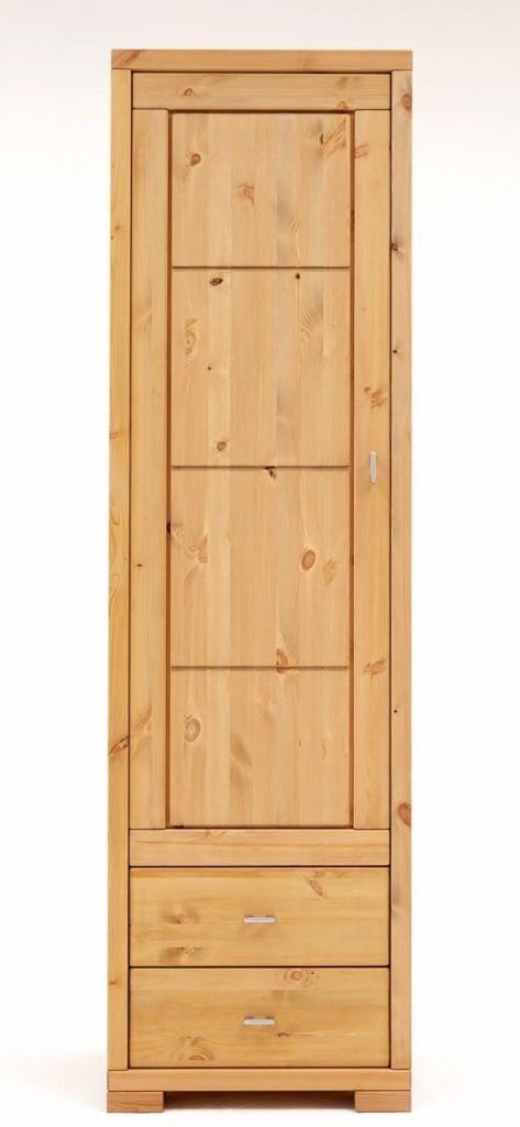 Schrank VITA schmal 1 Holztür, 2 Schubladen Kiefer massiv