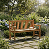 Teak Gartenbank Timberly 150 cm 3-sitzig mit Armlehne