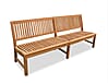 Stabile XXL Gartenbank Kingsbury in Premium Teak ohne Armlehne 220 cm