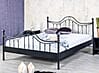 Metallbett LORENA 140 x 200 Schwarz lackiert 