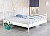 Metallbett Einzelbett SARA 90 x 200 Weiß lackiert 