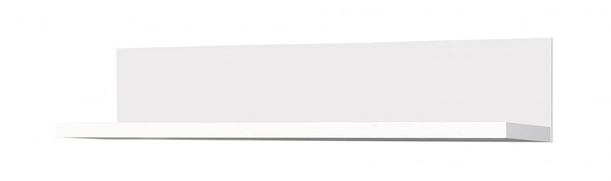 Wandboard SNOW Wandregal 110 cm, Weiß matt, Forte