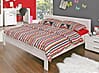 Jugendbett SNOW Bett 140 x 200 cm, Einzelbett in Weiß matt, von Forte
