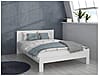 Jugendbett SNOW Bett 140 x 200 cm, Einzelbett in Weiß matt, von Forte