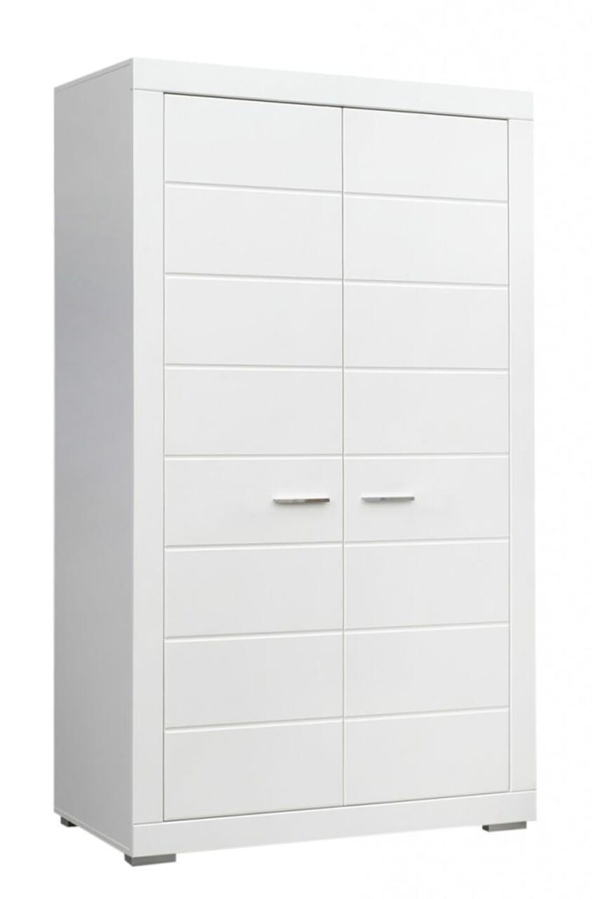 Kleiderschrank SNOW Schrank, 11 Türen, Breite 11 cm Weiß matt