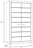 Kleiderschrank SNOW Schrank, 2 Türen, Breite 116 cm Weiß matt