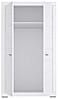 Kleiderschrank SNOW Schrank, 2 Türen, Breite 116 cm Weiß matt