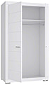 Kleiderschrank SNOW Schrank, 2 Türen, Breite 116 cm Weiß matt