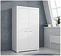 Kleiderschrank SNOW Schrank, 2 Türen, Breite 116 cm Weiß matt