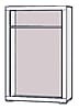 Kleiderschrank SNOW Schrank, 2 Türen, Breite 116 cm Weiß matt, Forte