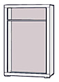 Kleiderschrank SNOW Schrank, 2 Türen, Breite 116 cm Weiß matt, Forte