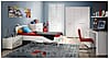 Jugendzimmer SNOW Komplett-Set 6-tlg. Bett 90 cm Weiß