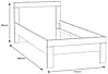 Jugendzimmer SNOW Komplett-Set 6-tlg. Bett 90 cm Weiß