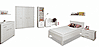 Jugendzimmer SNOW Weiß | Komplett-Set 7-tlg. mit Bett 140x200 | Forte