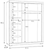 Jugendzimmer SNOW Weiß | Komplett-Set 7-tlg. mit Bett 140x200 | Forte