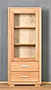 Mini Vitrine Genf 1-türig links - Kernbuche Massivholz geölt